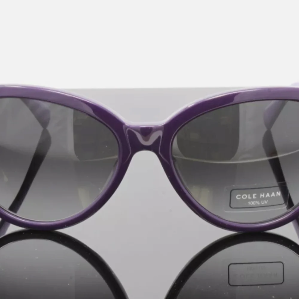 Cole Haan Sunglasses Purple Lavender Gradient Charcoal Gray Polarized UV Lenses